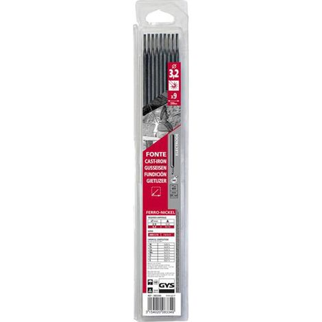 GYS Cast Iron Welding Electrodes 3.2mm (Pack of 9)