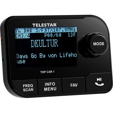 Telestar TOP CAR 1 DAB+ Empfänger Freisprechfunktion, Saugnapfhalterung (1/5)