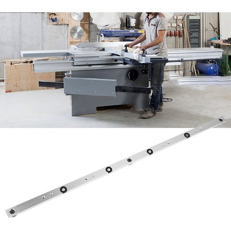 Gabarit de scie à onglets pour table coulissante avec rail en alliage d'aluminium de 650 mm (1/5)
