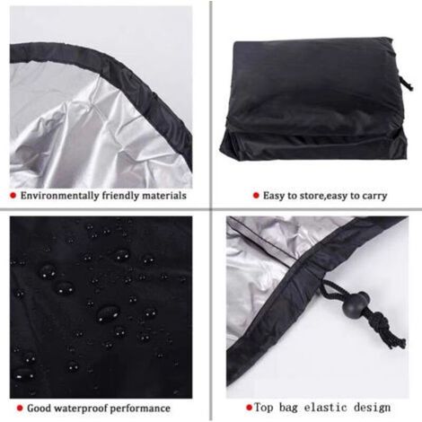 Housse de protection pour dévidoir de tuyau d'arrosage, housse de protection portable anti-poussière pour chariot de tuyau d'arrosage, housse de support de tuyau d'arrosage robuste (1/5)