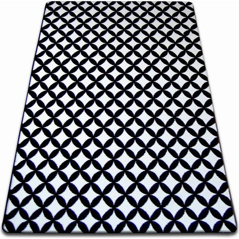 Alfombra SKETCH - F757 crema/negro - Diamante white 120x170 cm