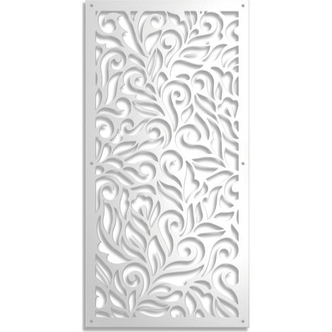 DECOR - Pannello in PVC traforato - spessore 10mm - Misura: 47x94 cm - Colore: bianco