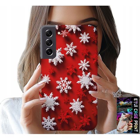 Custodia per Samsung Galaxy S22 Plus - fiocchi di neve, neve, stelle, Natale (1/5)
