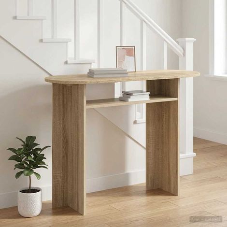 vidaXL  Console Table  Sonoma Oak 100 x 39.5 x 75 cm Engineered Wood