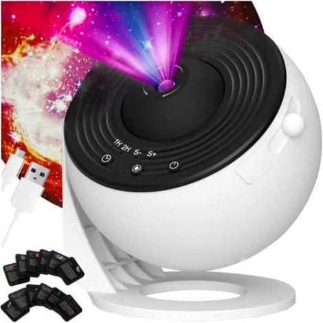 Projecteur d'étoiles LED – Projecteur de planétarium et de ciel avec fonction veilleuseqq (1/5)