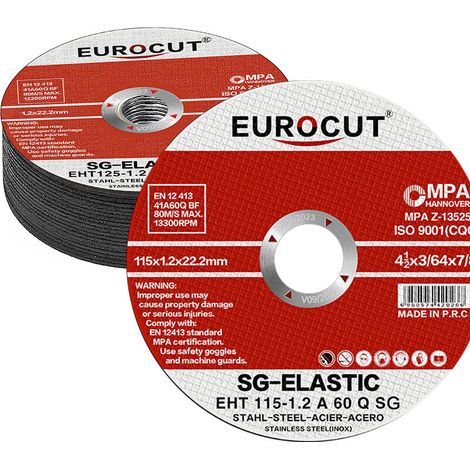 25PCS Disque à Tronçonner 115 mm x 1,2 mm x 22 mm Meules à Tronçonner pour Métal Acier Inoxydable Disque pour Meuleuse d'Angle