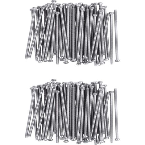 M2,5 x 40mm Acier Inoxydable 304 Vis A Ronde Boulon 120Pcs (1/5)