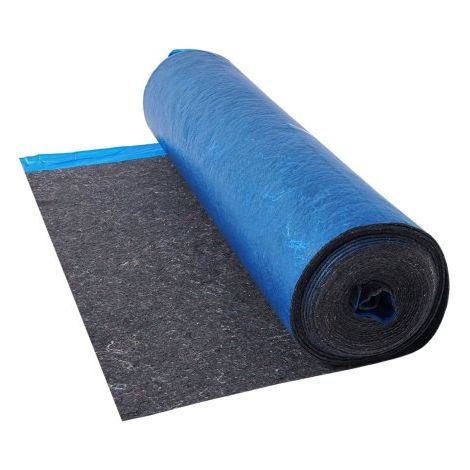 Base para Suelo Laminado 9,3 m², con Barrera de Vapor Integrada, Película de Fibra y PE de Alta Resistencia, Insonorizante y Antirruido, para Suelos de Madera y Vinilo, 9300 x 1000 x 3 mm (1/5)