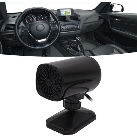 Ventilateur de chauffage de voiture 2 en 1, ventilateur de refroidissement, dégivreur de pare-brise Portable, désembueur, noir, 12V (1/5)
