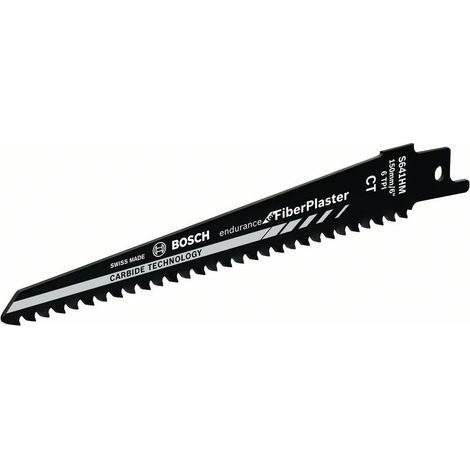 Lame scie sabre BOSCH® S641HM Carbide pr platre etc. Long. 150mm, emb. : 2 pc. (1/4)