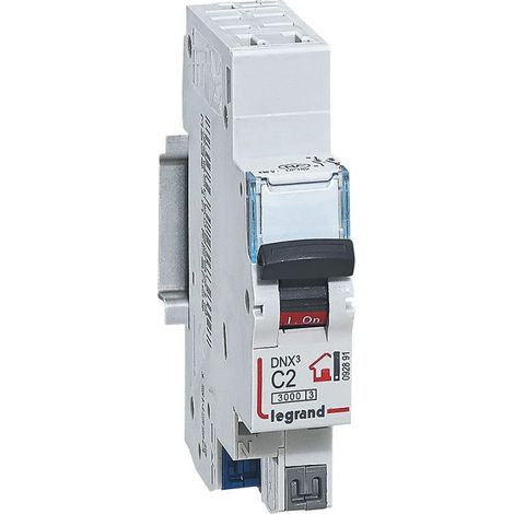 Interruptor DNX3 LEGRAND Fase + Neutro 2A bornes automáticas 1 módulo