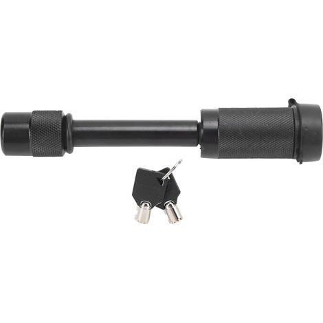 Pasador de enganche con bloqueo, núcleo universal de aleación de aluminio de 5/8 de pulgada con 2 llaves de bloqueo para pasador de enganche de remolque, camión o automóvil. (1/5)