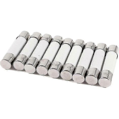 Packung mit 10 Link 6 x 30 mm 250 V 30 A zylindrischen Keramiksicherungen