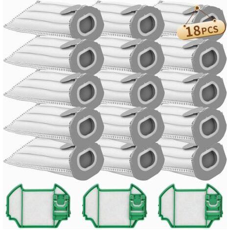 15 bolsas para aspiradora Vorwerk Kobold VK7, compatibles con Vorwerk Kobold VK7 FP7, con 3 filtros HEPA, repuestos para la bolsa del filtro, bolsa de polvo de repuesto para Kobold. (1/5)