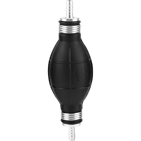 Hand Fuel Pump Fuel Primer Bulb Boat Fuel Primer Pump Gas Siphon Pump Rubber & Aluminum Fuel Pump for Car Motorcycle Boat Marine Outboard (6mm) (1/3)