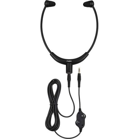 Casque audio - FYSIC - Stéthoscopique filaire - Jack 3,5 mm - Réglage volume indépendant - Câbles 3 m/0,7 m (1/5)