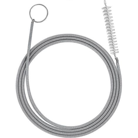 Brosse de nettoyage flexible longue pour tuyaux de 1,5 m avec tête à poils souples en nylon. Brosse de nettoyage pour tubes et débourrage de tuyaux. (1/5)