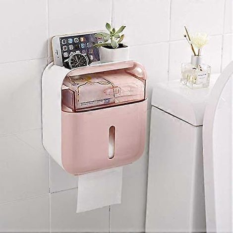 Porte-papier toilette mural en forme de chat, idéal pour la salle de bain ou la cuisine et optimisant l'espace. Design compact. (1/5)