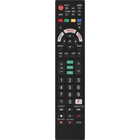 Télécommande dédiée, compatible avec les téléviseurs LCD/LED Panasonic, avec boutons de fonction complets, installation plug and play. (1/2)