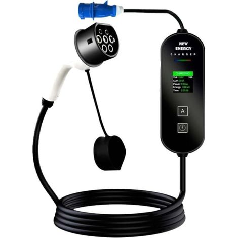 Chargeur de voiture électrique EV Type 2 32A/7.0KW/5M avec prise (3Pin)