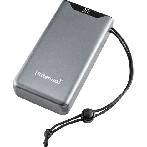 Intenso F20000 Powerbank 20000 mAh Quick Charge, USB PD LiPo USB-A, USB-C® Grau Statusanzeige (1/5)