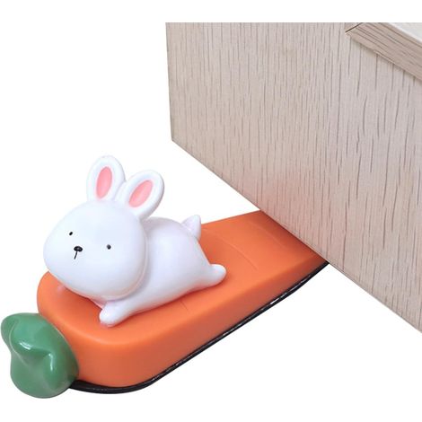 CCYKXAdrôle Animal Doorstops décoratif porte bouchon décoratif porte coin dessin animé porte s'arrête mignon porte arrêt pour bureau à domicile (Lapin) (1/5)