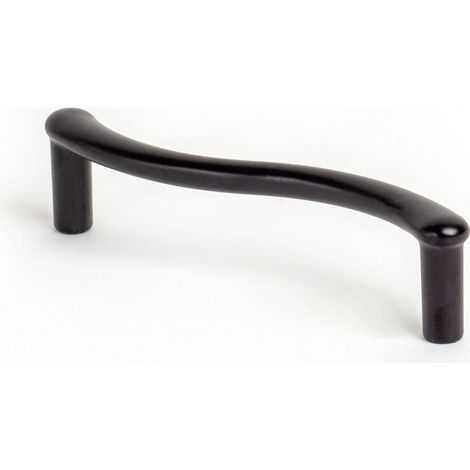 Poignée pour Meuble Style contemporain Fabriqué en Zamac Finition noire mate Distance entre pointes : 96 mm Mesures 1061826mm Système de fixation vissé Comprend des vis M4 4 unités - talla (1/2)