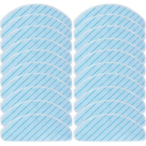 Lot de 20 chiffons de nettoyage lavables pour Ecovacs Deebot T9 AIVI T9 Modèle T9