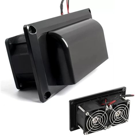 Ventilateur de toit noir 12 V pour remorque, fourgonnette, caravane, camping-car, remorque (1/5)