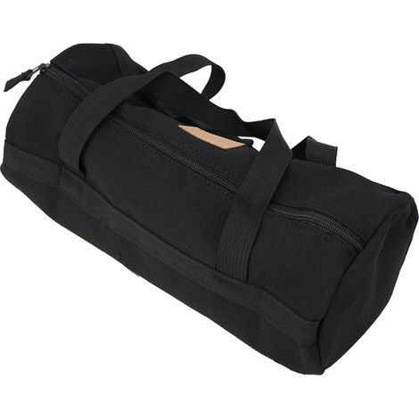 Sac en toile, organisateur de piquets de camping double couche épais, sac de rangement robuste pour clous de sol, marteau, corde et outils, noir, vert militaire, kaki (1/5)