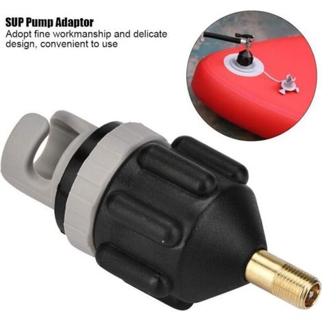 Adaptateur pompe air pour bateau gonflable/kayak, fixation vanne standard (1/4)