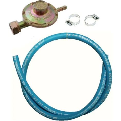 Tuyau gaz gpl Ø8x13 150cm avec régulateur de débit hydro bric - sactub0001ga