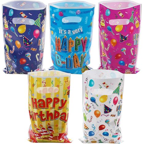 50pcs, Sac Anniversaire Enfant,sachet Bonbons Anniversaire,sachet Anniversaire,sac Cadeau Anniversaire Enfant,sacs De Fte De Biscuits Sac-cadeau P (1/5)