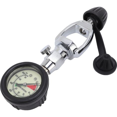 Testeur de pression pour bouteille de plongée sous-marine avec cadran lumineux et facile à lire. (1/5)