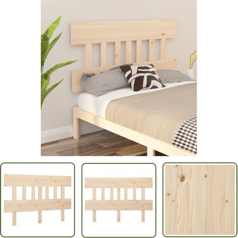 Furniture Limited - Tête de lit 163,5x3x81 cm Bois massif de pin (1/5)