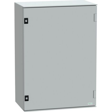 Coffret mural Schneider Electric Thalassa PLM en Fibre de verre renforcé en polyester Gris RAL 7035, IK10, IP66 ( Prix pour 1 ) (1/3)