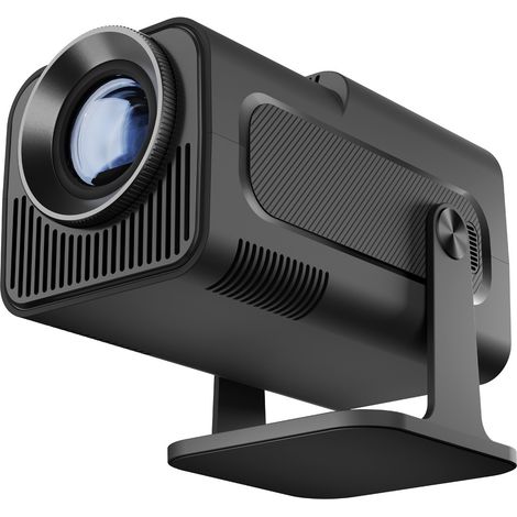 HY320 Mini-Projektor, tragbarer WiFi-Bluetooth-Videoprojektor 1080P Full HD-Unterstützung 4K, Heimkino-Videoprojektor für Telefon/PC/HDMI/USB