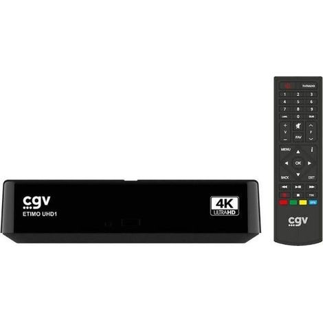Receptor-grabador TNT - CGV - ETIMO UHD1 - Ultra Alta Definición 4k - Dolby AC4 y HDR10 - Control parental