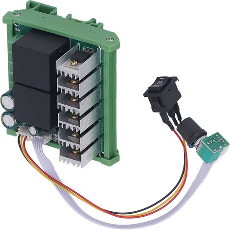 Drehzahlregler für Motoren, DC 12V–36V, PWM-Schienentyp, positiver und negativer Regler (1/5)