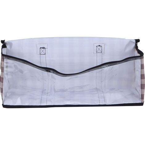 Sac de rangement transparent, grande capacité, étanche à la poussière, en film PVC, idéal pour les voyages, les dortoirs étudiants, le camping et le stockage du marc de café. (1/5)