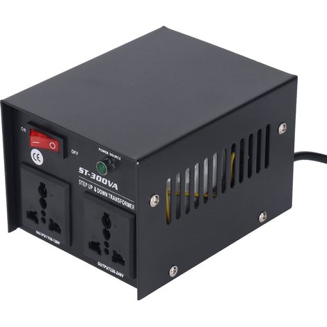 300-W-Aufwärts-/Abwärtstransformator, Hochleistungs-Spannungswandler, 110 V/220 V Ausgang, 110–120 V/220–240 V einstellbarer Eingang, EU-Stecker (1/5)