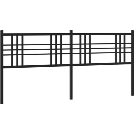 Tête de lit,Panneau décoratif métal noir 200 cm CFW7316609 (1/5)