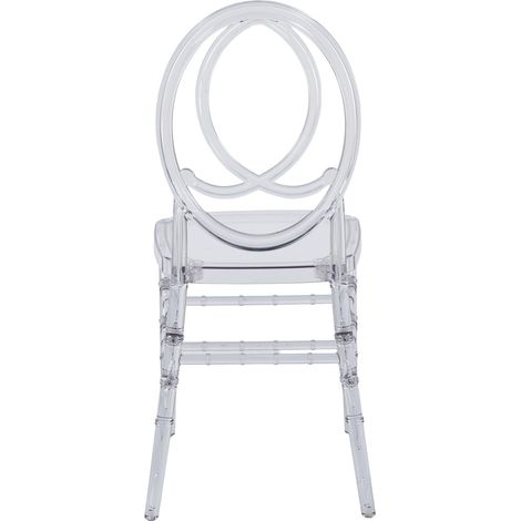 Lot de 4 chaises de salle à manger transparentes, assise PP, légères et faciles à assembler, design moderne pour cuisine et réception, idéal au quotidien - CHICFURN (1/5)