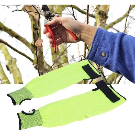 Une paire de manchons confortables et résistants aux coupures, format A4, 45 cm, manchons de protection anti-coupures et anti-perforations, adaptés à l'horticulture, à l'agriculture et aux jardins. (1/5)