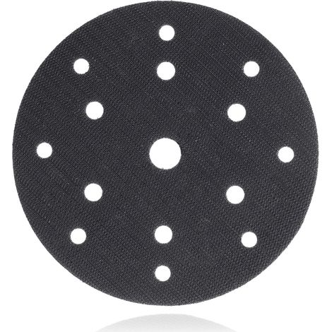 Disque auto-agrippant adhésif Ø 150mm 15 trous rechange pour Plateau ponçage et polissage, scratch autocollant rond (1/5)