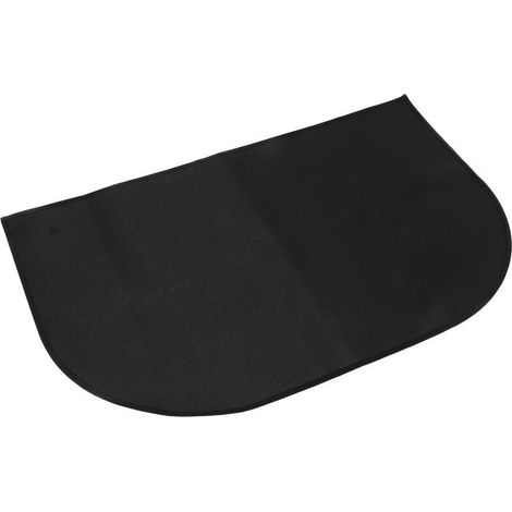Tapis de Cheminée, Tapis Anti-feu Ignifuge pour éviter Le Glissement pour Terrasse,fibre de verre, double couche antidérapante,demi-ronde,50100 cm