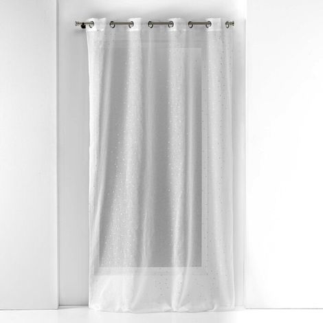 Panneau a oeillets 140 x 240 cm voile sable applique goutteline Sans (1/3)