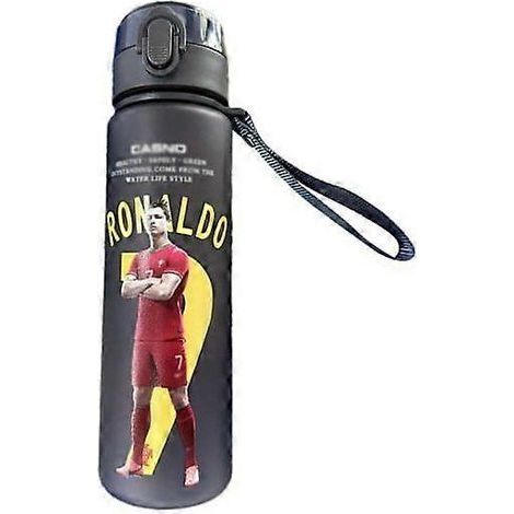 Gourde Ronaldo Premium avec shaker à protéines intégré, 560 ml, sans BPA, référence V4j5 A