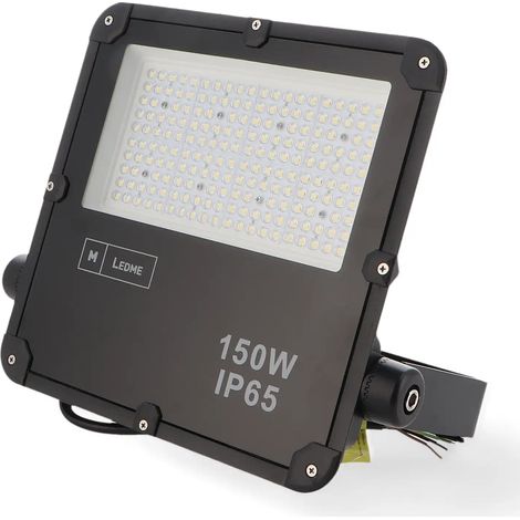 IluminaShop - Foco Proyector LED SMD Slim Lumileds 150W Regulable 110V IP65  Blanco Frio 5000K (1/4)