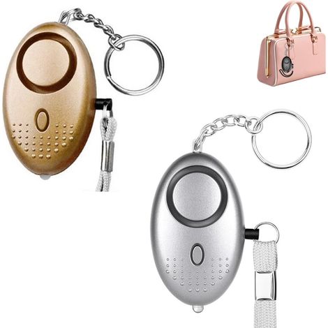Alarme personnelle - 140 dB - Avec lampe torche LED et porte-clés - Alarme de poche personnelle (1/5)